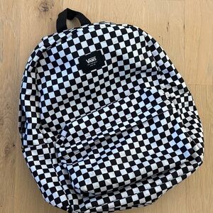 Vans Black and White Checkered Backpack